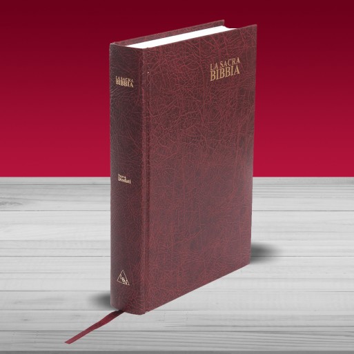 Bibbia Nuova Diodati a caratteri grandi (171.241) Bordeaux, taglio