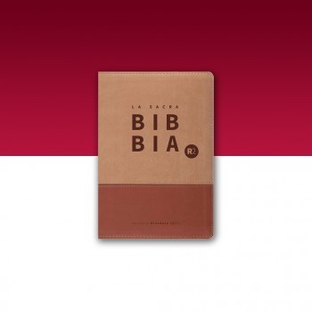 BIBBIA RIVEDUTA 2020 (R2) Tascabile, Similpelle Bicolore Marrone - libricristiani.it
